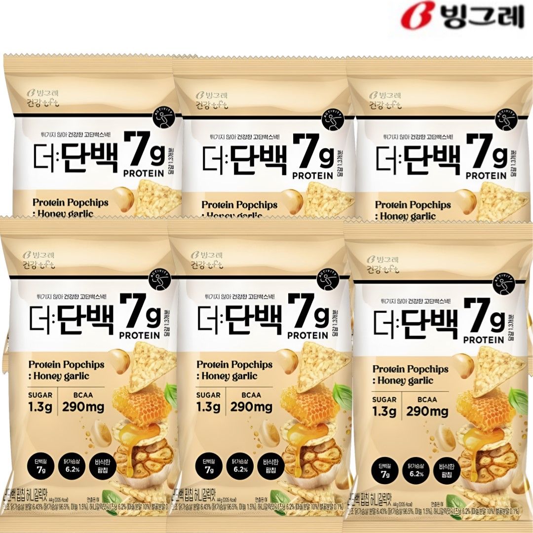 더단백 팝칩 허니갈릭맛 제품 이미지