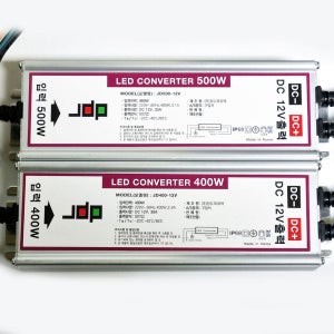 LED 컨버터 SMPS DC12V 400W 500W JD 방수 간판 안정기 3구 모듈