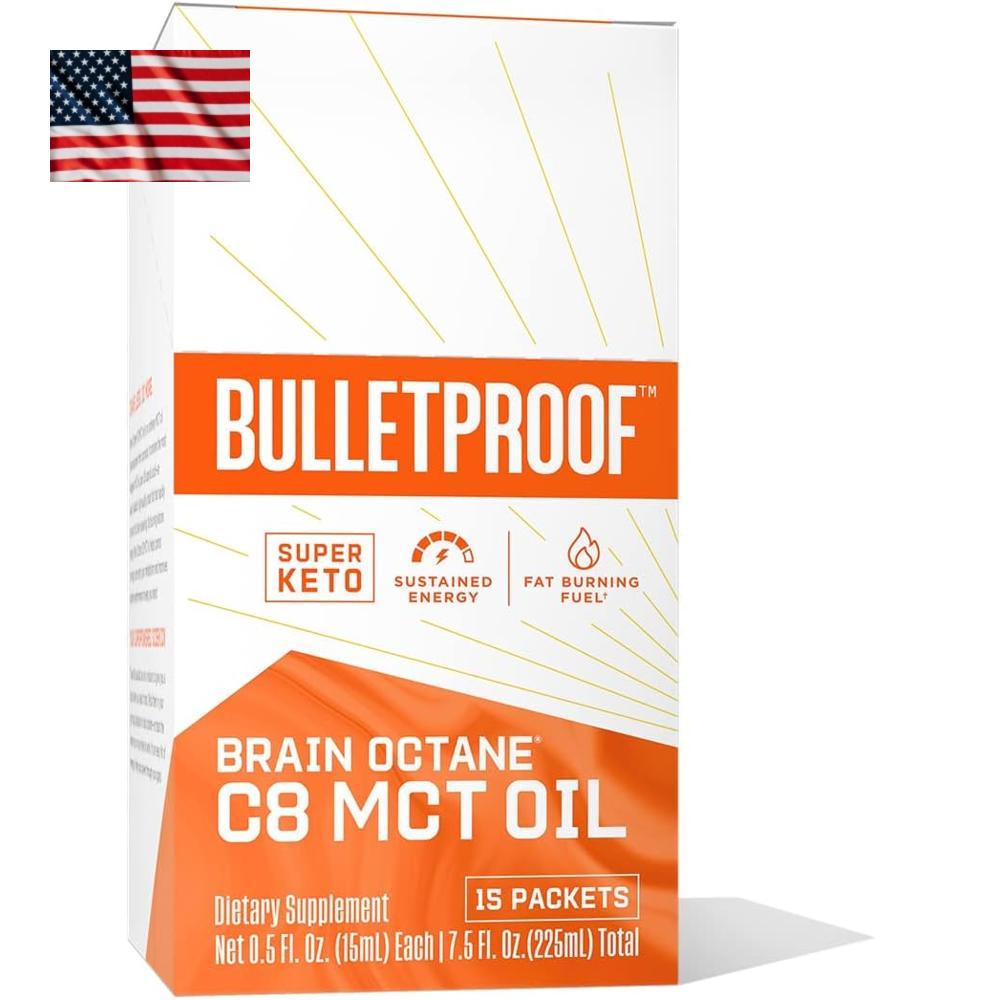 Bulletproof Brain MCT 15팩 <b>불렛프루프</b> 브레인 엠씨티 오일 액상