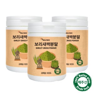 청정제주보리새싹분말200gx3개 요거트 우유 베이커리와함께섭취 가족건강분말