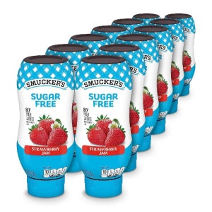 SMUCKERS 스머커즈 무설탕 딸기잼 과일잼 무설탕잼 대용량 12개입