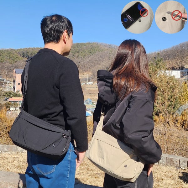 BOBO 크로스백 유럽여행용 도난방지 가방 RFID차단 방검 소매치기방지 슬링백 B9525