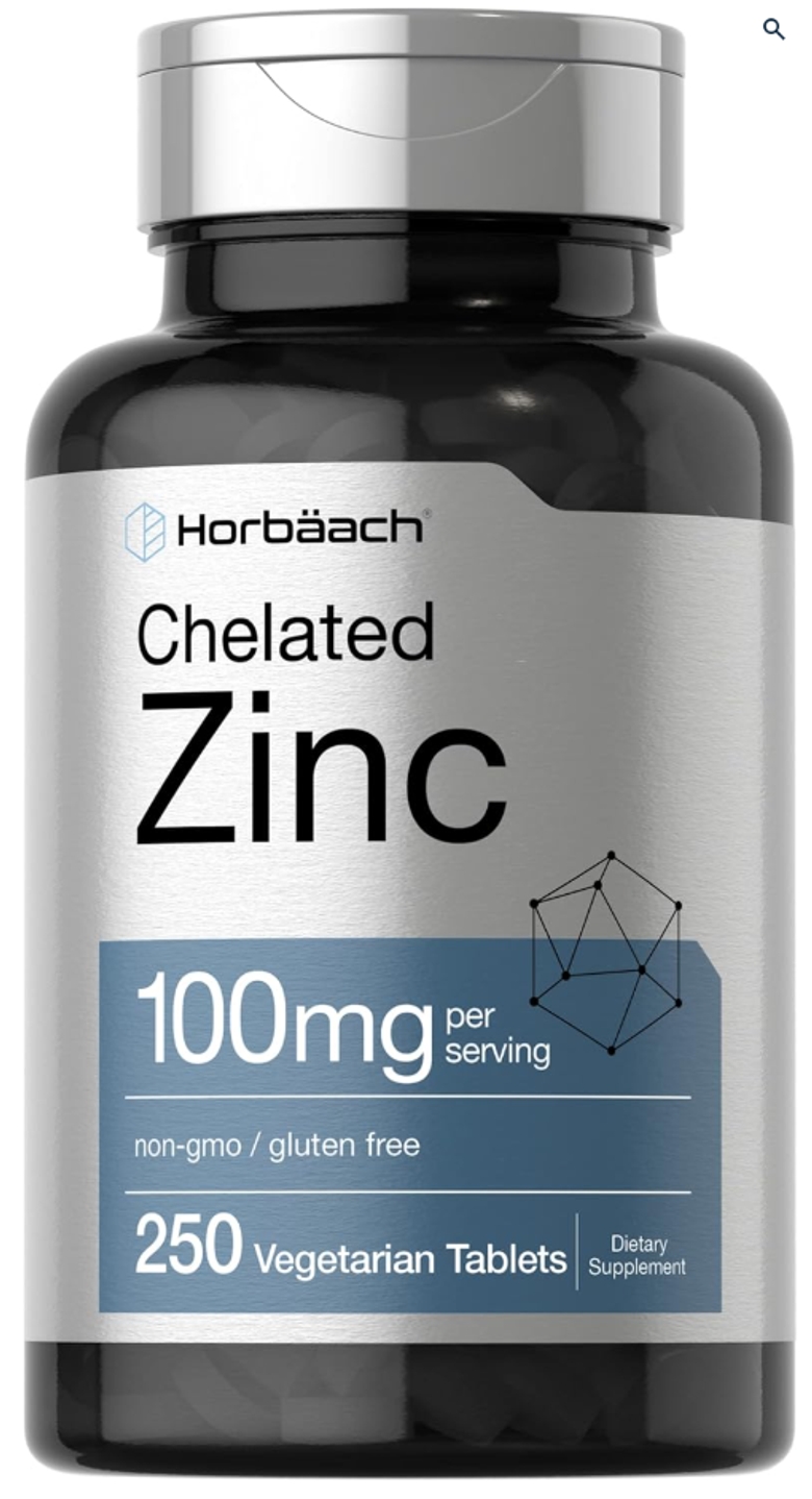 호바흐 킬레이트 <b>징크</b>아연 <b>100mg</b> 베지정 Horbaach Zinc 250정 2개