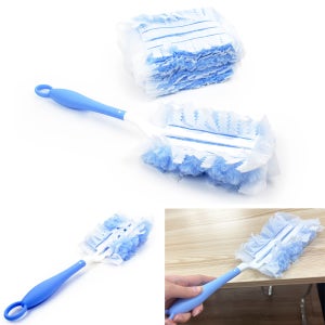 일회용 부직포 먼지떨이 세트 스틱 먼지떨이개 브러시 브러쉬 클리너 청소포