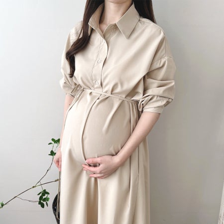임산부하객룩 임산부출근룩 오피스임부복 임부카라원피스