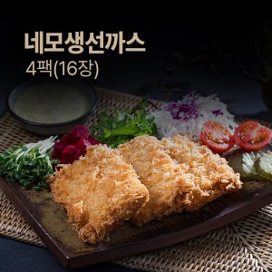 바삭 촉촉 네모 생선까스 16장 / 냉동 그대로 간편 조리, 아이와 어른 모두 즐기는 간식