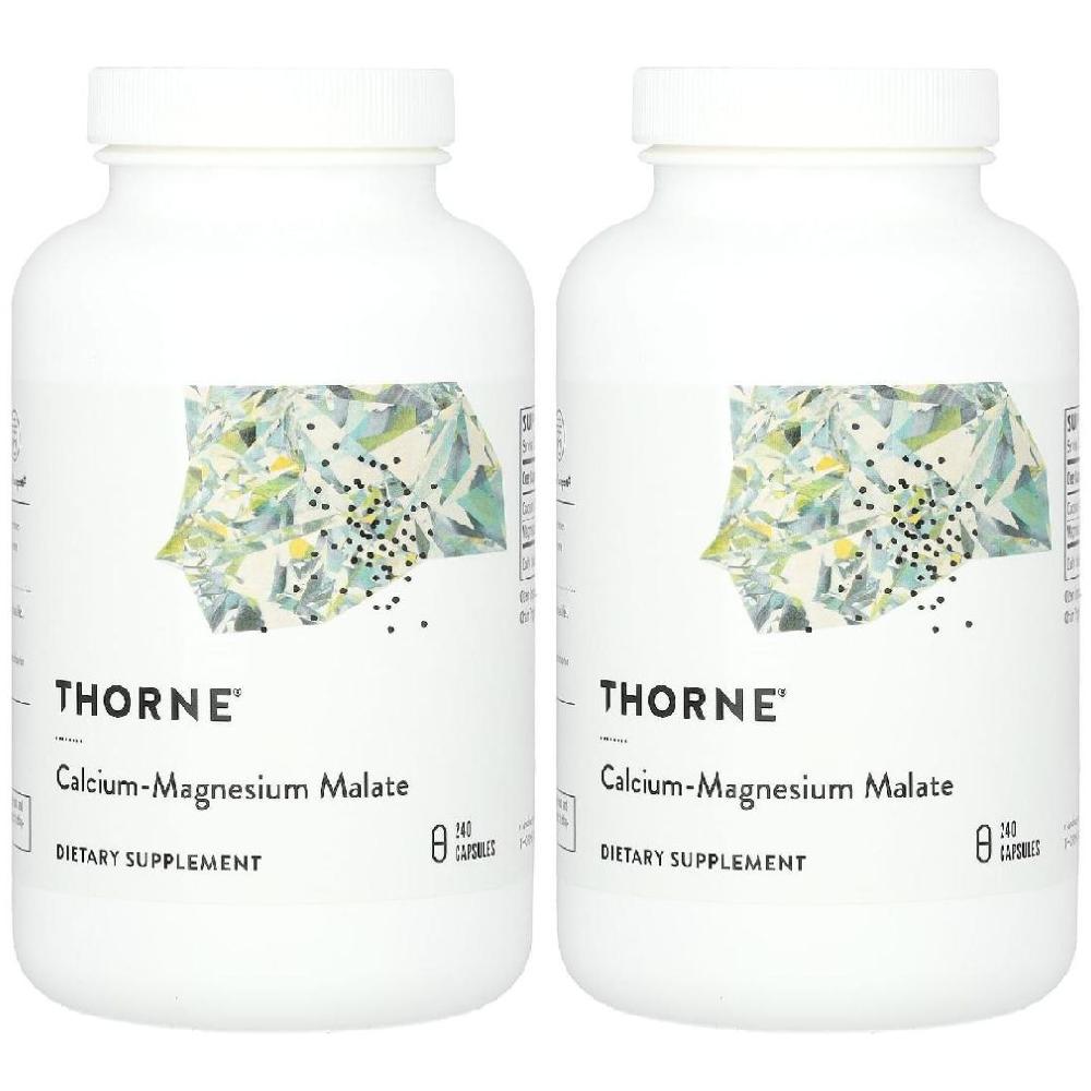 THORNE Calcium <b>Magnesium</b> 칼슘 <b>마그네슘</b> 말레이트 240정 2개
