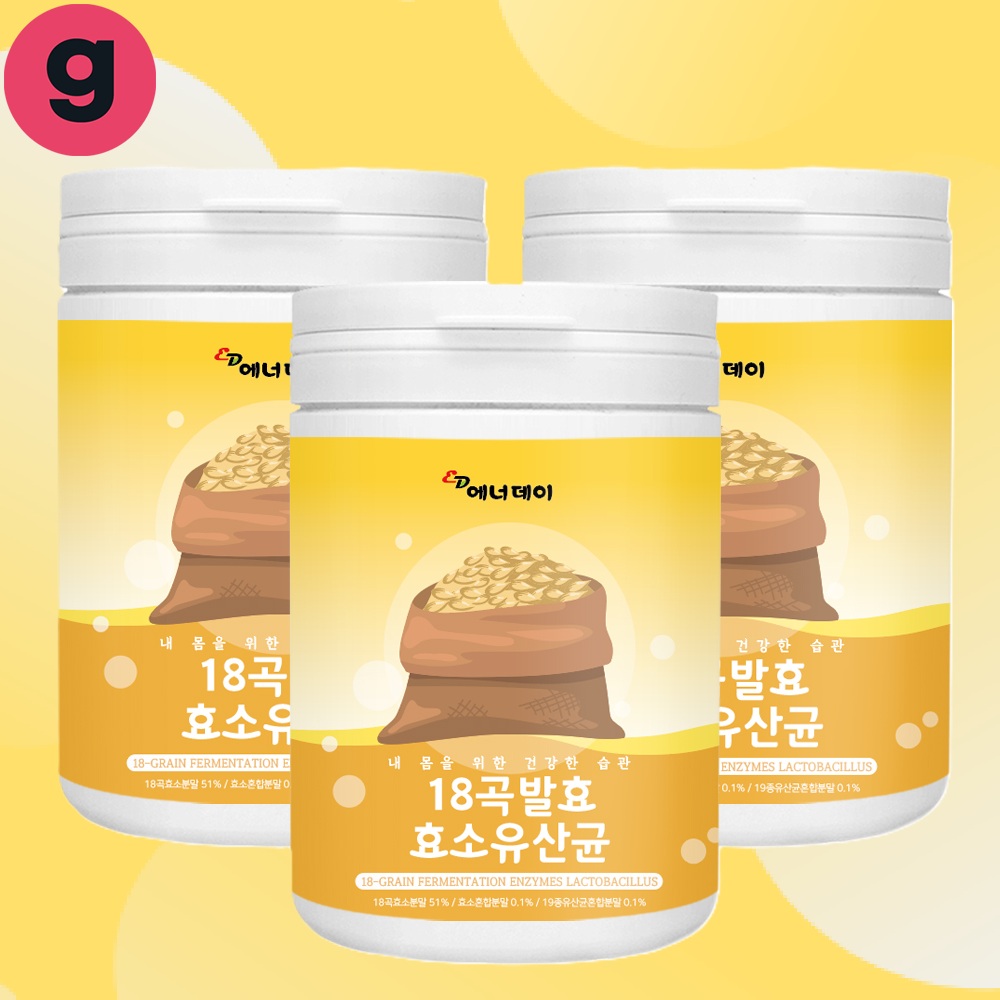 <b>에너데이 장</b>건강의시작 18곡발효 효소유산균 230gx3통