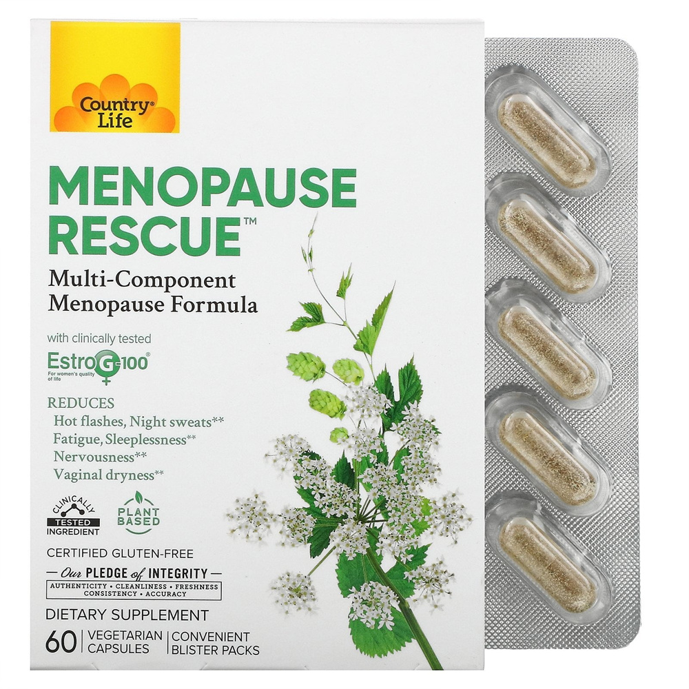 컨트리라이프 <b>메노포스 레스큐</b> Menopause Rescue™ 60 베지 캡슐
