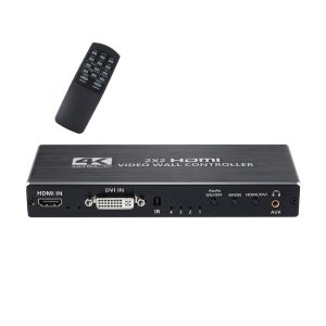 HDMI 화면분할기 2X2 멀티비전 4K UHD 비디오 월 여러개 화면 출력 AOU943