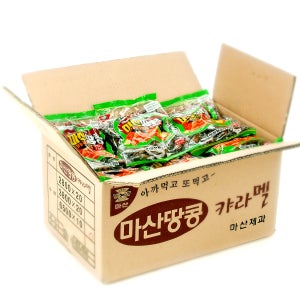 마산제과 흑마 마산땅콩캬라멜 캐러멜, 210g, 20개