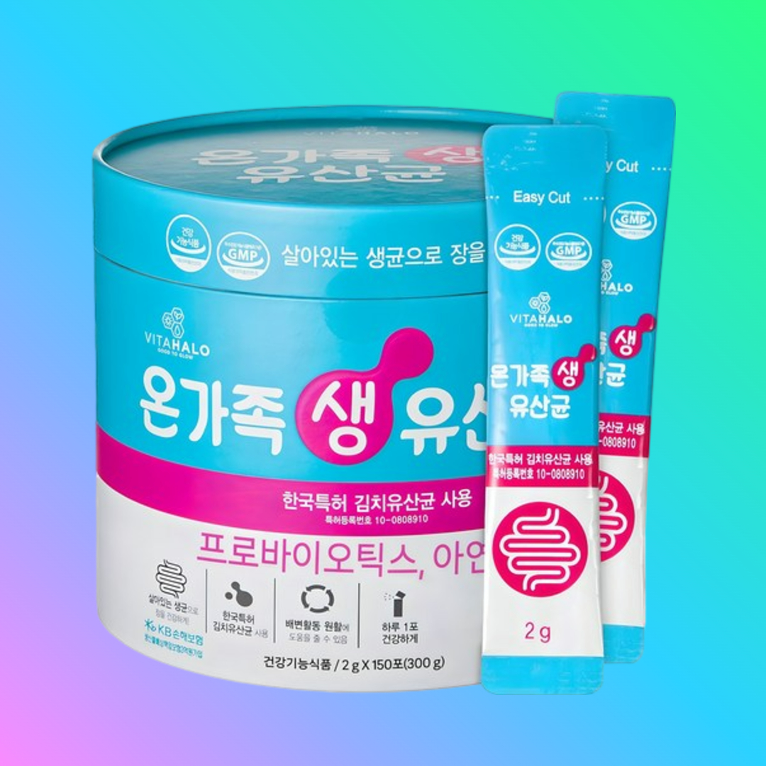 <b>비타할로</b> 온 가족 생 유산균 300g <b>장</b> 건강
