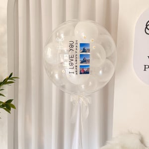 레터링풍선 60cm 버블 퓨어화이트 헬륨 용돈 풍선 돌잔치 백일 서프라이즈 청주 픽업 배달
