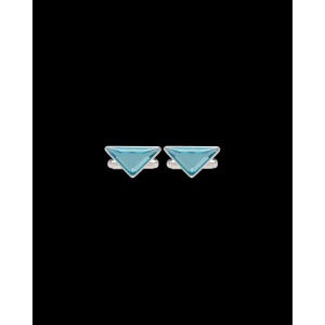 프라다 브로치 커프 링크스 2LG018 2DTD F02C5 Silver/Topaz