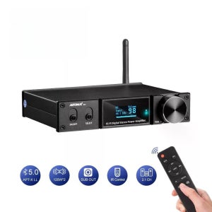 AIYIMA 오디오 D05 블루투스 앰프 120W x 2 무선 클래스 D 파워 AMP