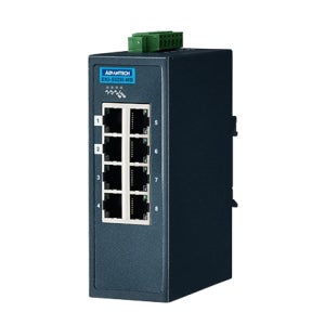 어드밴텍 EKI-5528I-MB-AE, 8포트 10/100Mbps 매니지드 이더넷 스위치 모드버스 TCP/IP
