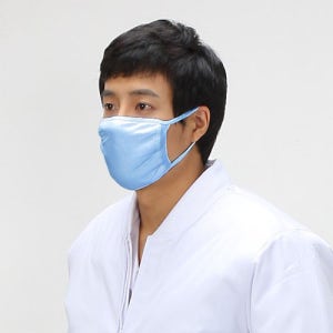 순면 위생 마스크 주방 급식소용 부드러운 면소재 블루