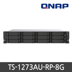 큐냅 정품판매점 QNAP TS-1273AU-RP-8G 12베이 랙마운트 NAS스토리지 쿼드코어 HDD미포함