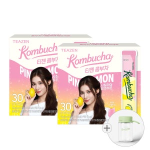 티젠 콤부차 시칠리아 핑크레몬 30스틱X2박스(보틀 포함)
