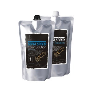 코겐 세피아 스피드 칼라 솔루션 7분 염색약 1,2제 각500ml+순콜라겐