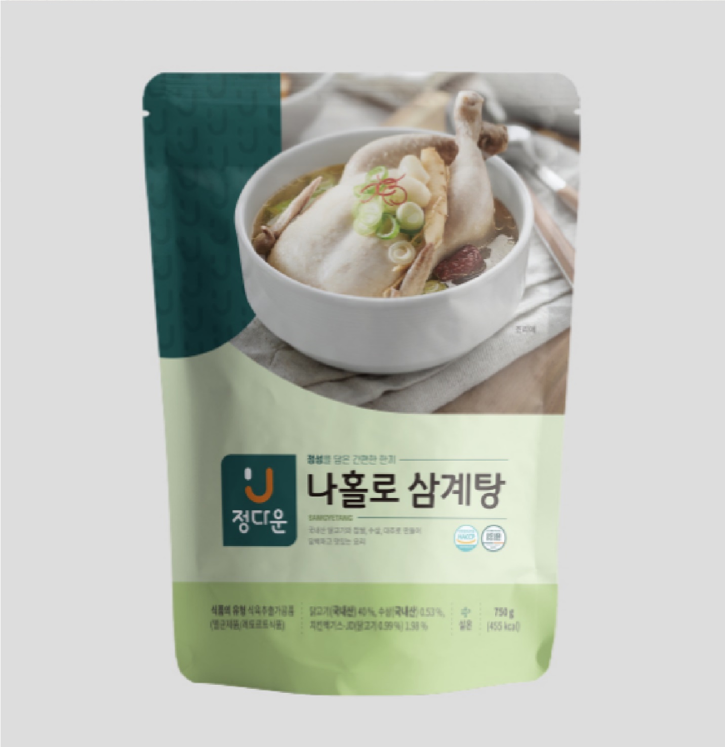 정다운 나홀로 삼계탕 750g x 10개