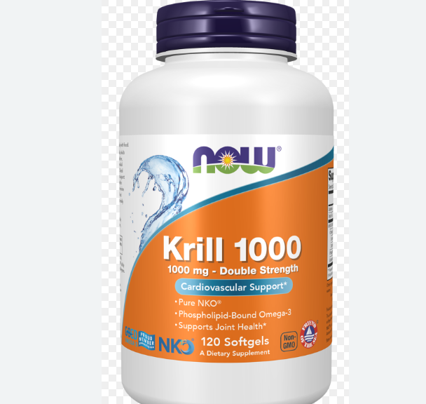 <b>나우푸드 크릴오일</b> 1000 더블 스트렝스 1000 mg 120 소프트젤