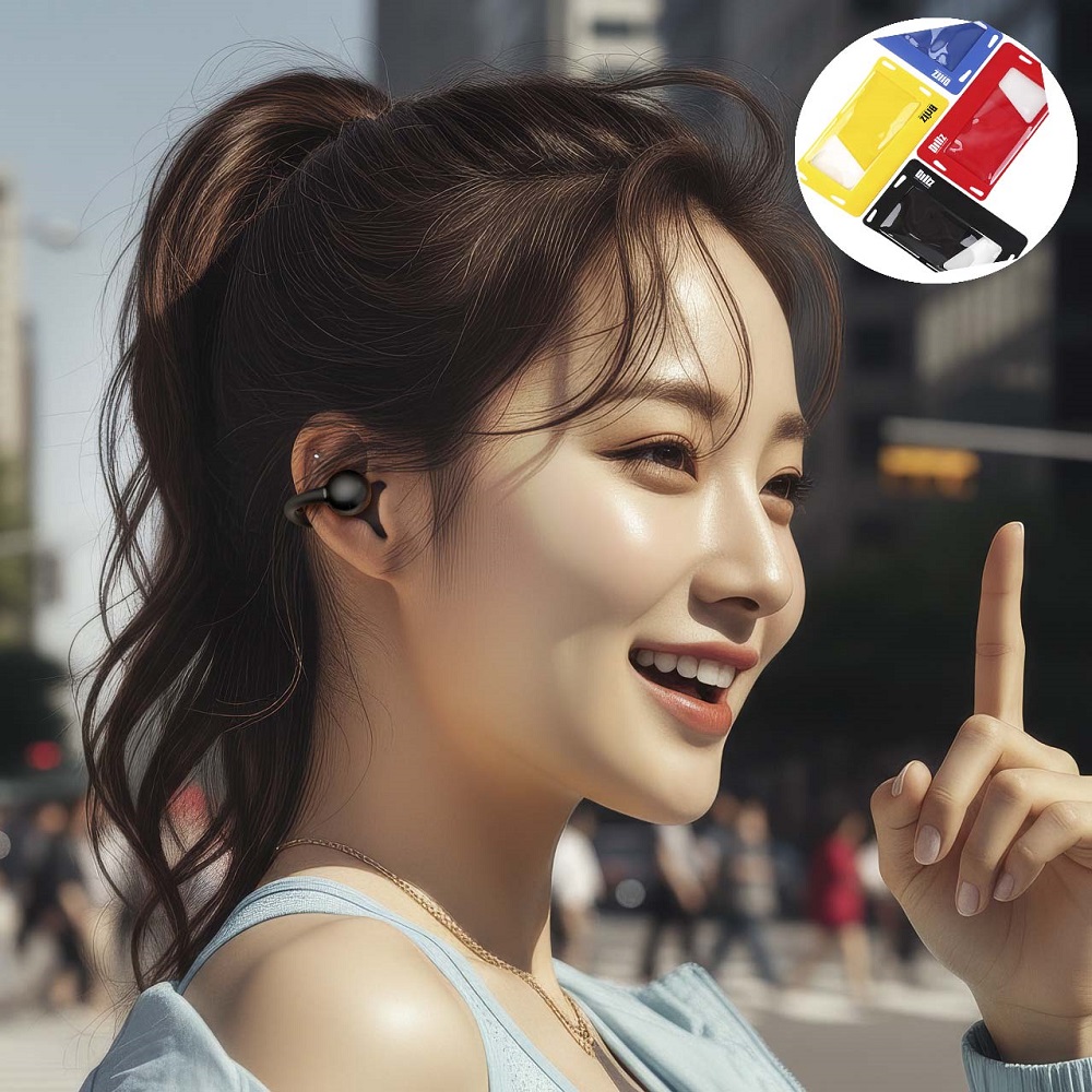 브리츠 오픈형 블루투스 이어폰 귀찌 러닝 귀걸이형 이어커프 무선 이어폰 이어클립