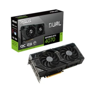 ASUS DUAL 지포스 RTX 4070 O12G OC D6X 12GB 인텍앤컴퍼니 박스패키지 리퍼비시 (AS 26년 8월)