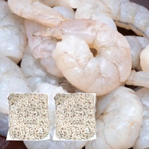 냉동 흰다리 새우살 9kg (4.5kg+4.5kg) 71/90 깐 새우 손질 탈각 생새우