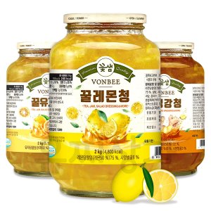 코스트코 본비 꽃샘 꿀 레몬청 2kg 레몬 과일 액상차 과일청 사계절 건강음료