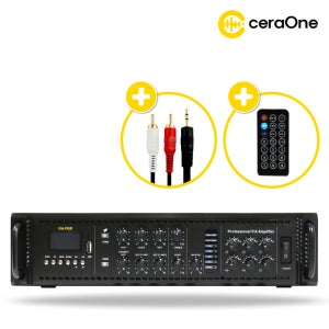 비상방송용 PA앰프 6채널 하이 엠프 PA-1500 공장 마을 전관 방송 아파트 160W