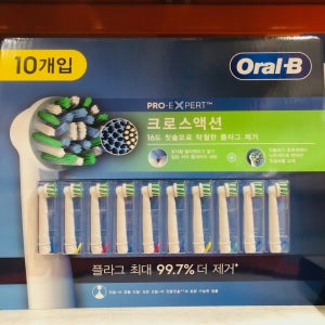 코스트코 오랄비 전동칫솔모 리필 10개 크로스액션 리필모