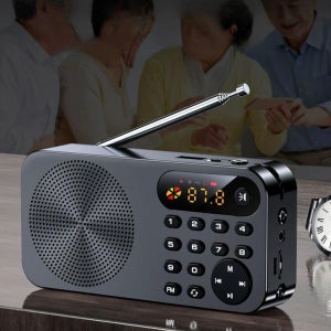 휴대용라디오 비상라디오 효도라디오 등산용 미니 아날로그 레트로 블랙 플래그십 버전 공식 기본 구성