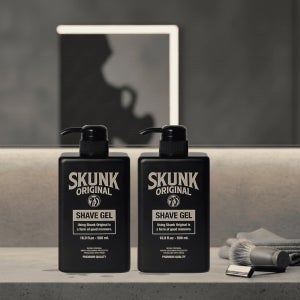 스컹크오리지날 클리어 바버샵 쉐이빙젤 남자면도 스킨케어 쉐이빙부스터 500ml, 2개