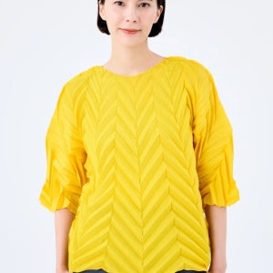 이세이미야케me 스타 플리츠 반팔 탑 FJ532