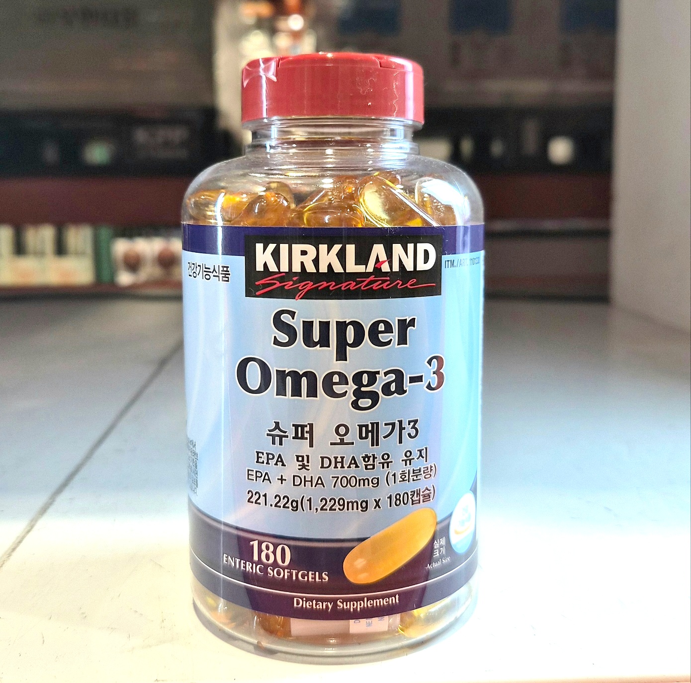 커클랜드 <b>슈퍼 오메가</b>3 1229mg x 180캡슐