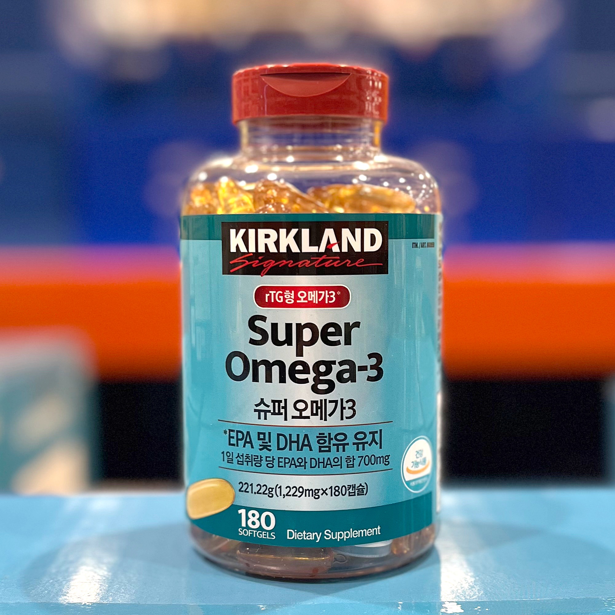 커클랜드 <b>슈퍼 오메가</b>3 1229mg x 180캡슐