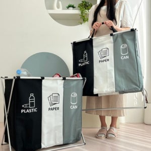 분리배출 수납장 재활용 분리수거 정리함 3단