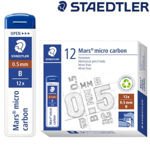 스테들러 마스 마이크로 카본 250 샤프심 0.5mm B 1갑 12개입 80g