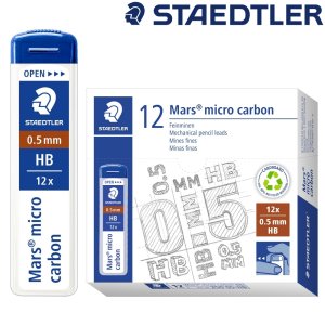 스테들러 마스 마이크로 카본 250 샤프심 0.5mm HB 1갑 12개입 80g