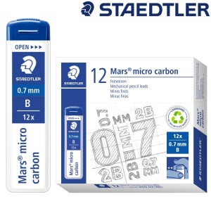 스테들러 마스 마이크로 카본 250 샤프심 0.7mm B 1갑 12개입 80g