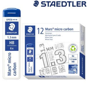 스테들러 마스 마이크로 카본 250 샤프심 1.3mm HB 1갑 12개입 80g