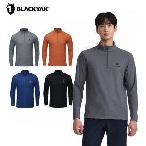 블랙야크 남성 마칼루 집업티 겨울 가볍고 따뜻한 베이스레이어 겸용 1BYTSW4001