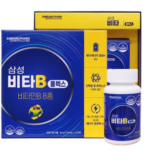 삼성제약 비타B플렉스 120정 체내에너지생성 에너지넘치는하루영양제 잦은야식 회식 직장인 불규칙한식생활 다이어트로영양섭취가불균형한분 10가지비타민미네랄