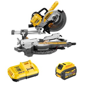 디월트 DCS727T1 충전 254MM 슬라이딩 각도절단기 60V 배터리 2Ah 1개 셋