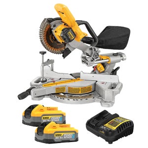디월트 DCS361H2 무선 슬라이딩 184MM 각도절단기 20V 파워스택5Ah 2개 셋