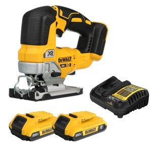 디월트 DCS334D2 충전 브러쉬리스 직쏘 20V 직소기 배터리(2.0) 2개 세트