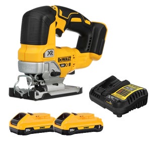 디월트 DCS334L2 충전 브러쉬리스 직쏘 20V 직소기 배터리(3.0) 2개 세트