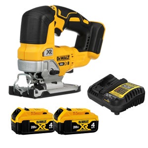 디월트 DCS334M2 무선 브러쉬리스 직소기 20V 직쏘톱 배터리(4.0) 2개 세트