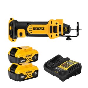 디월트 DCS551P2 무선 드라이월 커터 20V 충전공구 배터리(5.0) 2개 세트